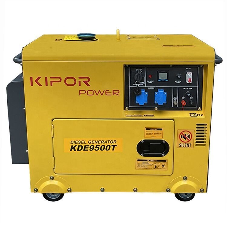 KIPOR POWER 5KVA/6KVA/7KVA/8KVA Silent Diesel Generator 220V 50Hz 60Hz Silent Generators for Sale