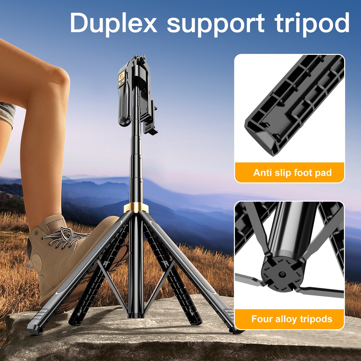 Original Factory 360° Face Tracking Selfie Stick, AI Face Tracking Rotation Function, 180CM Telescopic Height Gimbal CL11-P