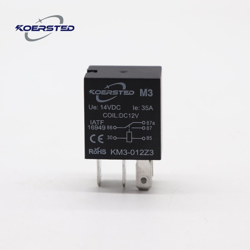 KM3 Series - 30A 35A Mini Auto Relay, High Quality 12V/24V 4P/5P Micro Automotive Relay, IATF16949 Certified Car Relay