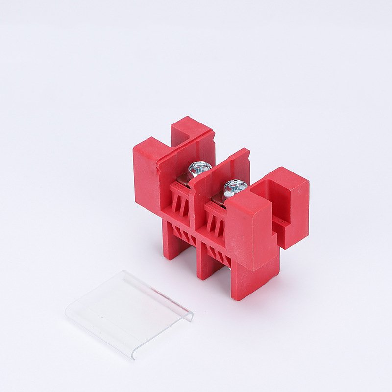 50A 75A 100A 150A 200A Through-wall Type High Current Lithium Battery Copper Terminal Busbar Lug Red Black