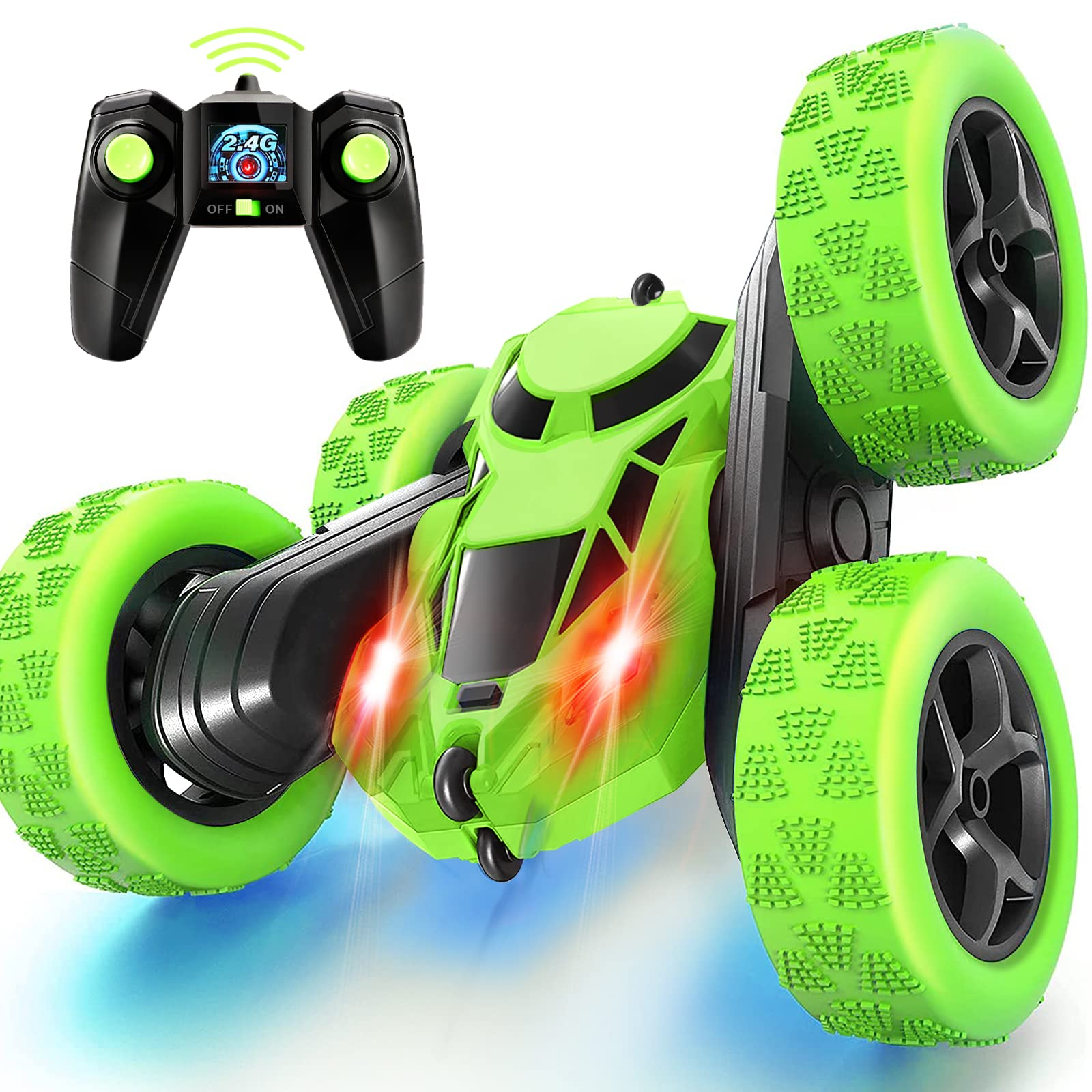RC Stunt Cars Electric Colour Box Remote Control RC Car Gua Remote Control Car Toys Plastic for Kids Factory Wholesale 2.4ghz