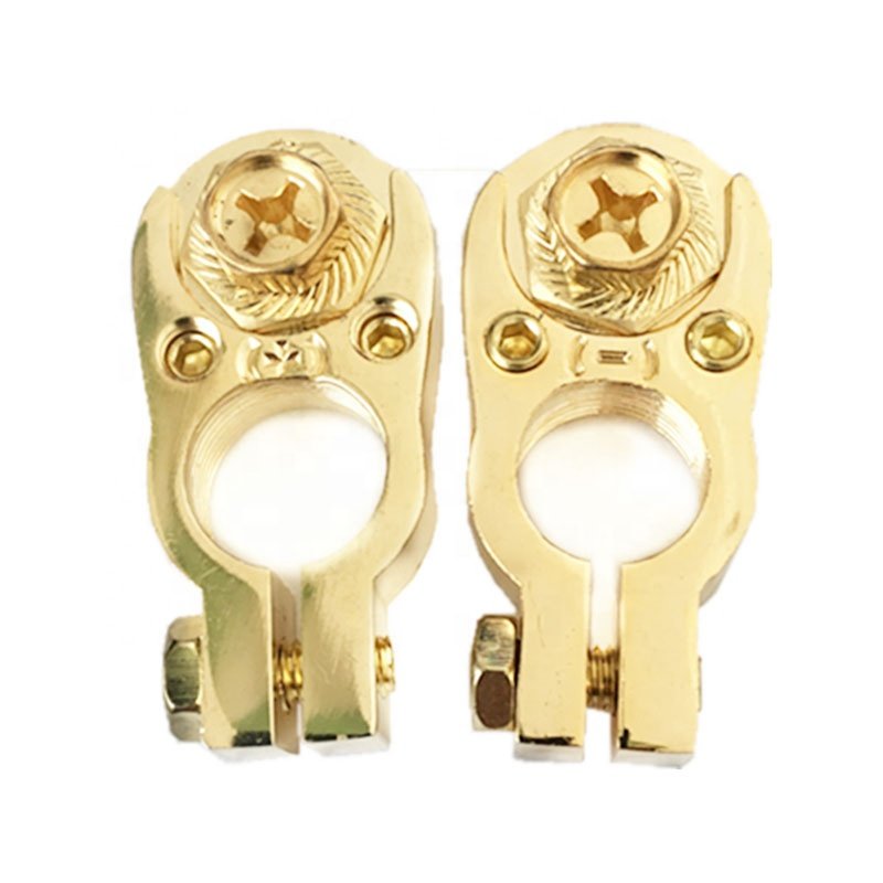 Connectors Brass Marine Grade Battery Terminal Top Post for Boat Car RV Clips Brass Connector