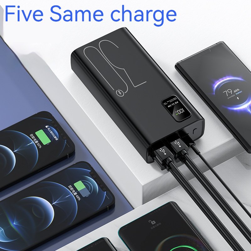 Latest Model 22.5W Four USB and Type C Output Super Fast Charging Powerbank 30000mah Real Capacity PD20W 30000mah Power Bank