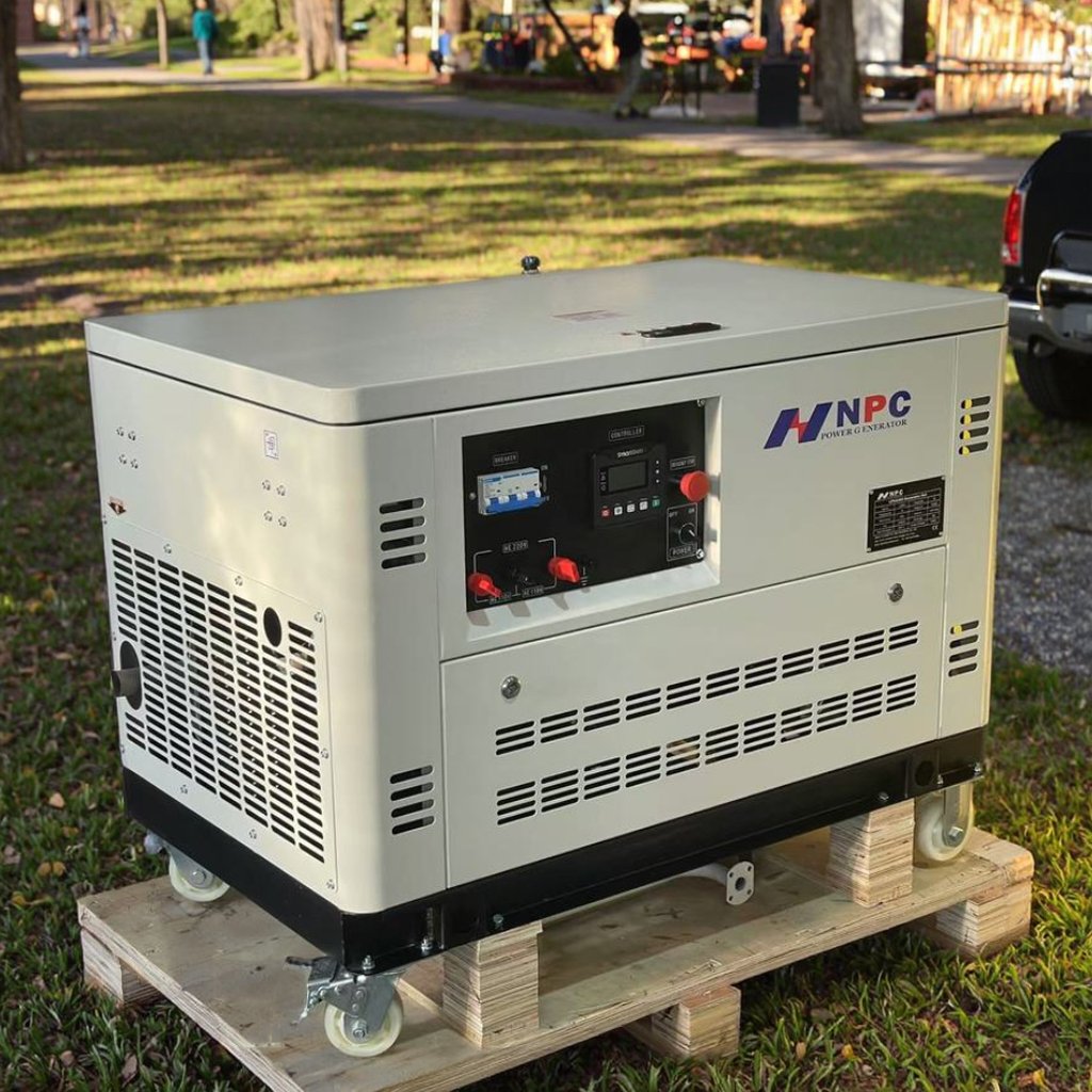 NPC Silent 10 kw 15kw 20kw 30kw Portable Dual Fuel Gas Generator Set Natural Gas Gasoline Electric Power Generator for Home Use