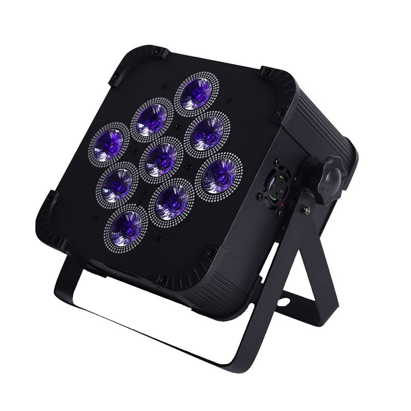 9X18W RGBWAUV Wireless DMX up Lighting Battery Operated Wifi&IRC Remote Control DJ LED Par Can Wash Light Disco Wedding Uplights
