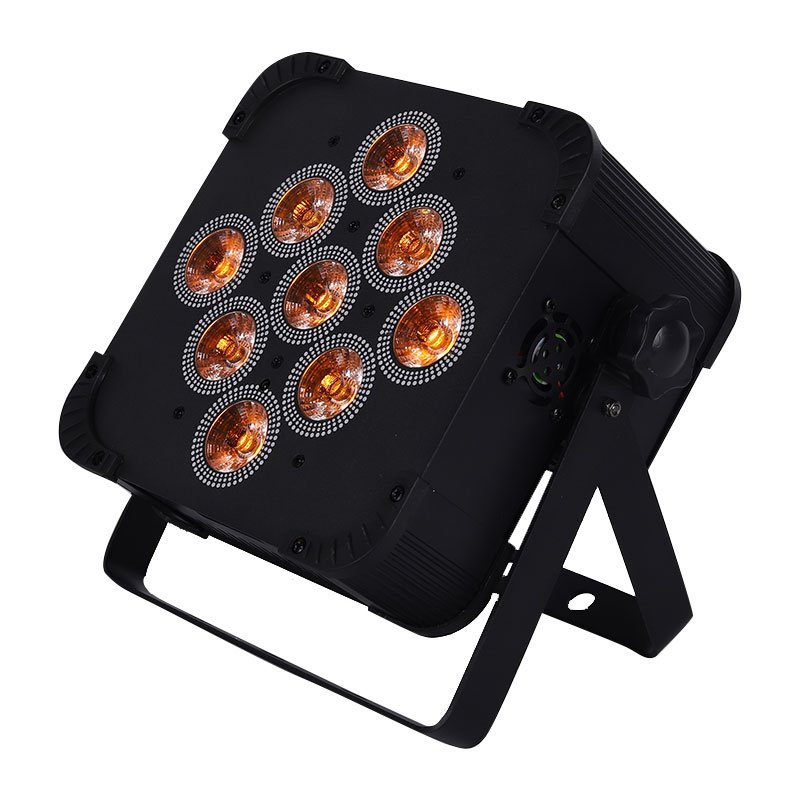 9X18W RGBWAUV Wireless DMX up Lighting Battery Operated Wifi&IRC Remote Control DJ LED Par Can Wash Light Disco Wedding Uplights