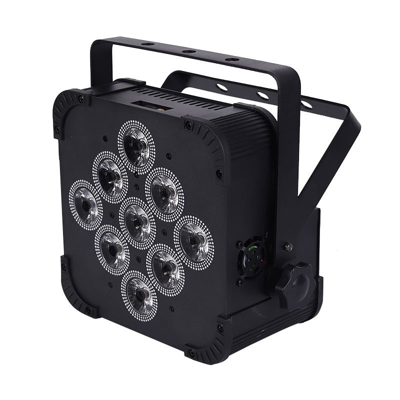 9X18W RGBWAUV Wireless DMX up Lighting Battery Operated Wifi&IRC Remote Control DJ LED Par Can Wash Light Disco Wedding Uplights