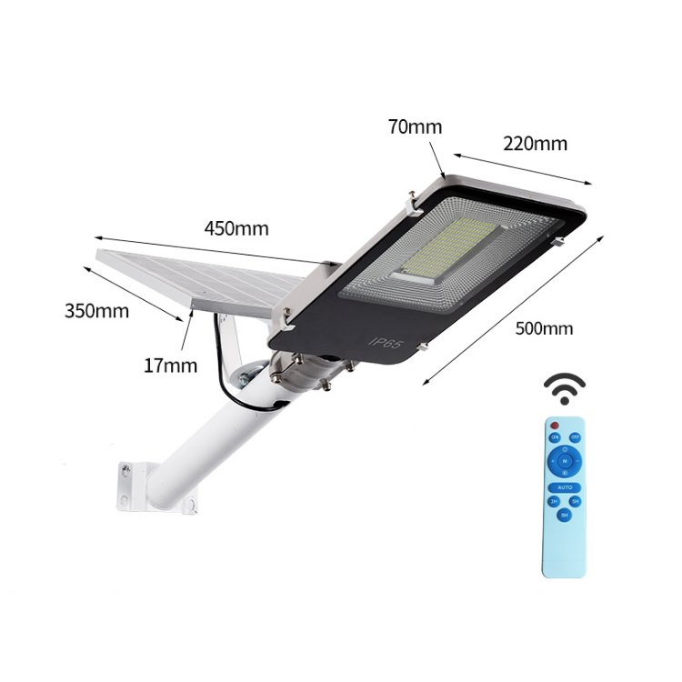 Aluminum Led Empty Housing 100 Watts Smd 3030 4 Modules Charge Controller 20A Split Solar Street Light for Street Light Mppt