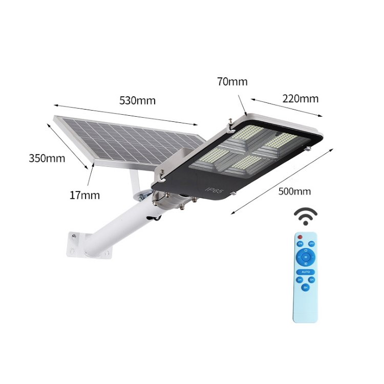 Aluminum Led Empty Housing 100 Watts Smd 3030 4 Modules Charge Controller 20A Split Solar Street Light for Street Light Mppt