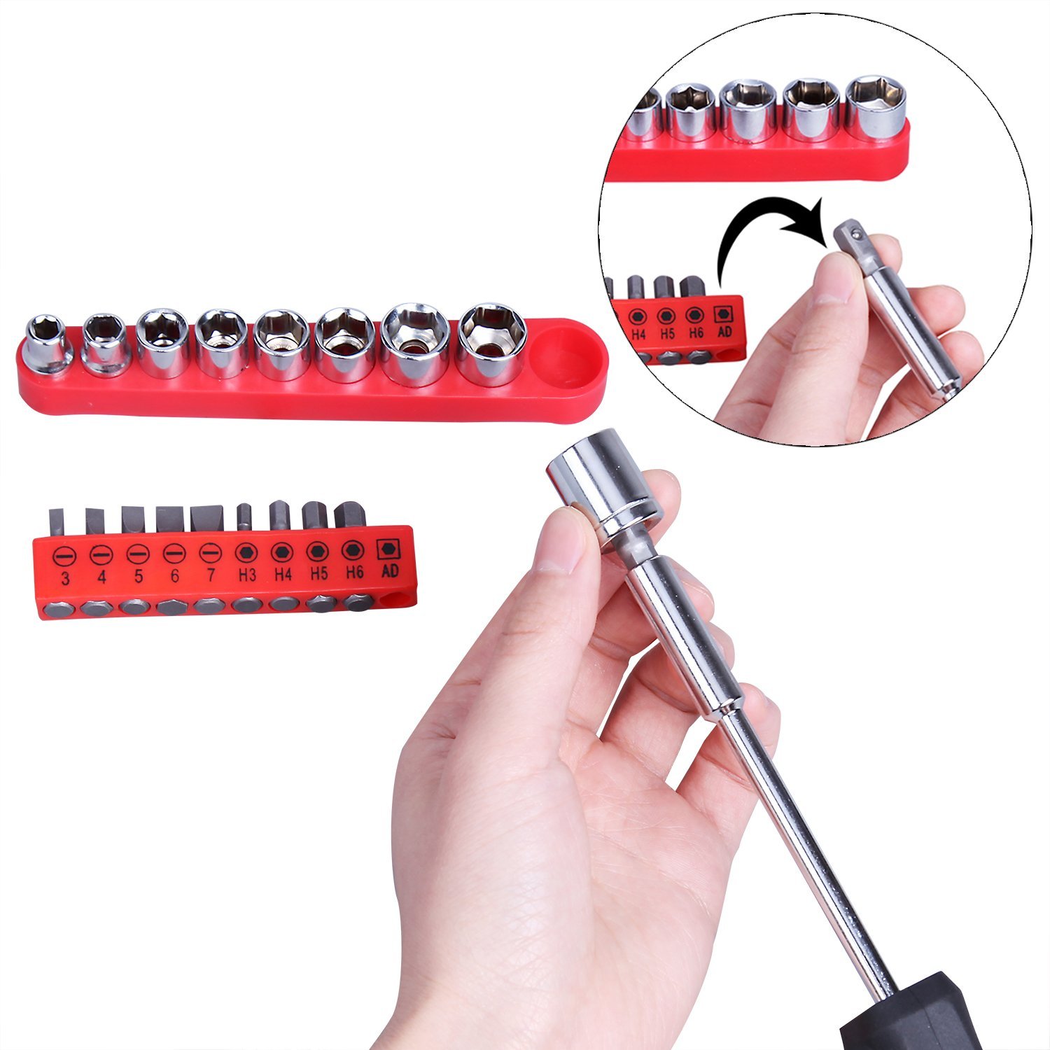 148 Piece Hand Tool Set for Automotive Household Use Car Enthusiasts DIY Home Repairs Plastic Case OEM Customization Supported