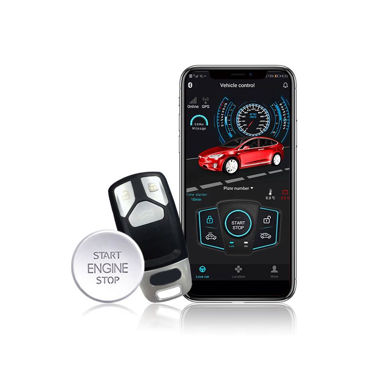 PKE KEYLESS ENTRY SMART REMOTE START STOP APP CONTROL ONE WAY CAR ALARMS for AUDI A3