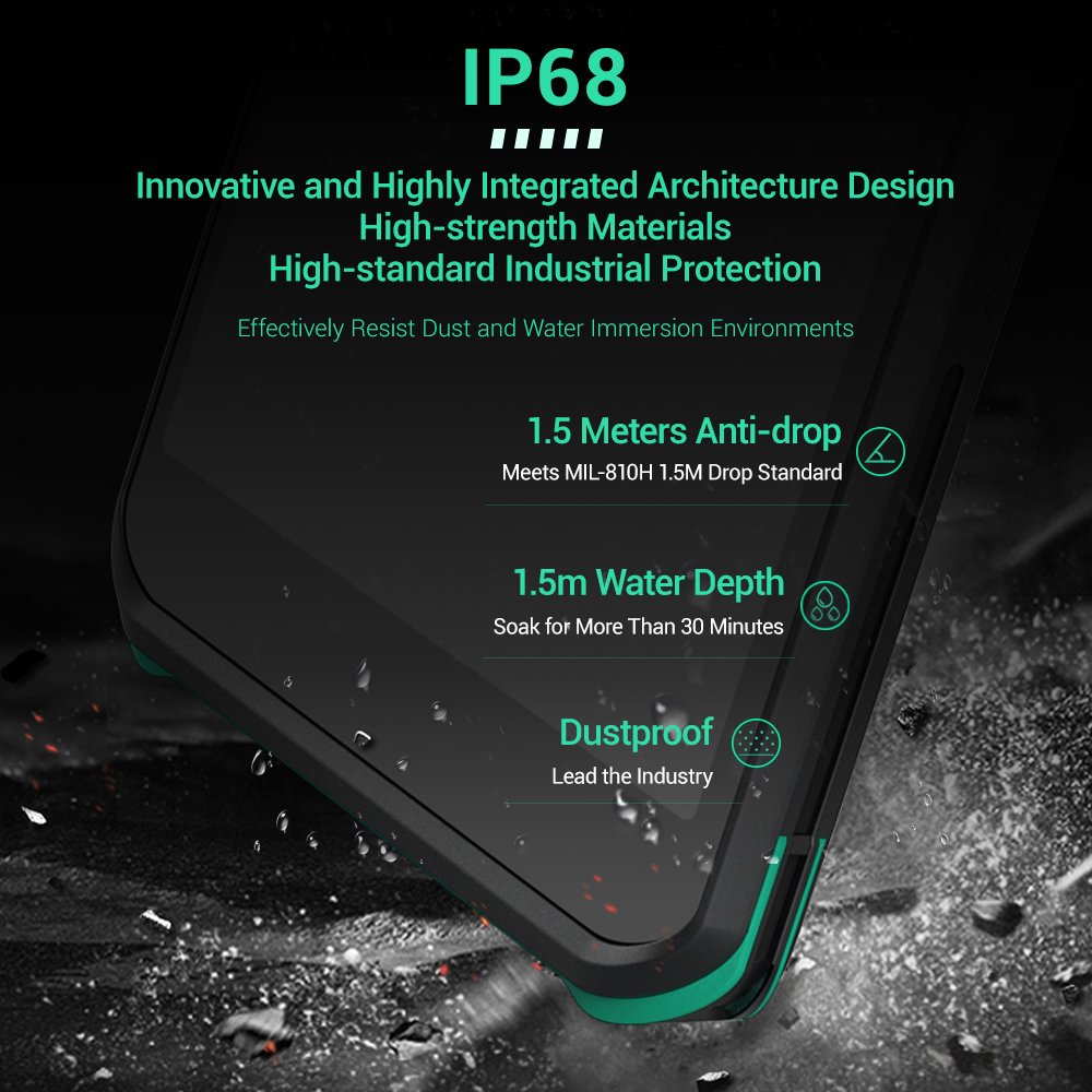 6 Inch OEM Industrial Rugged Android 11 IP68 Tablet Handheld PDA Barcode Scanner QR Code Reader NFC Waterproof Data Collector