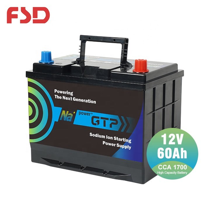 High Performance JIS Standard Auto Battery Maintenance Free 12V 60Ah Sodium Ion Battery