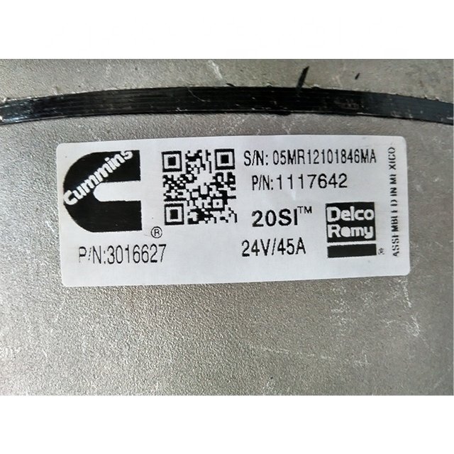 Electric dynamo Charger 1117642 3016627 AC Alternator Generator Motor 3306 6N9294 24 Volts 45A Car 20SI Alternator