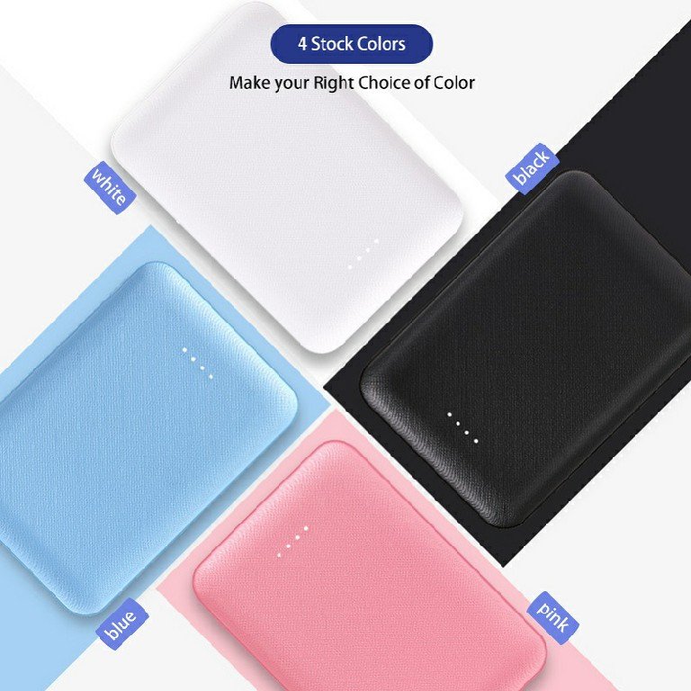 2025 Big logo Area Custom Branded Promotional Business Gifts for Merchandise Items Pocket Mini 5000mah Power Bank Support OEM