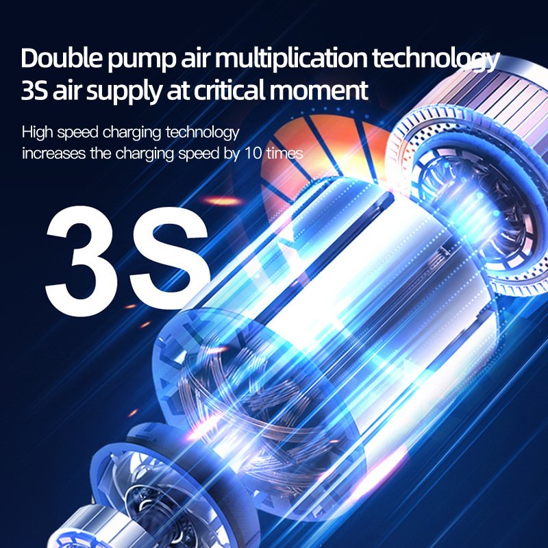 Jump Starter New Portable Car Electric Vehicle Tire Air Pump Wireless Power Bank for All Kinds of Electric Charging Use