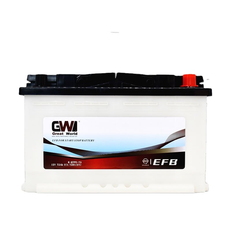 Wholesale Auto Electrical Systems Used 75ah EFB Battery JIS Standard MF Battery for Trucks Direct from Chinese Factory