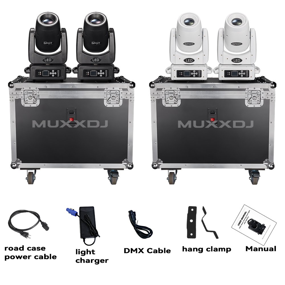 BPM-Spots 100 Battery & Wireless DMX 100W LED Spot Moving Head Light Wedding DJ Club Events Battery Powered Stage Light
