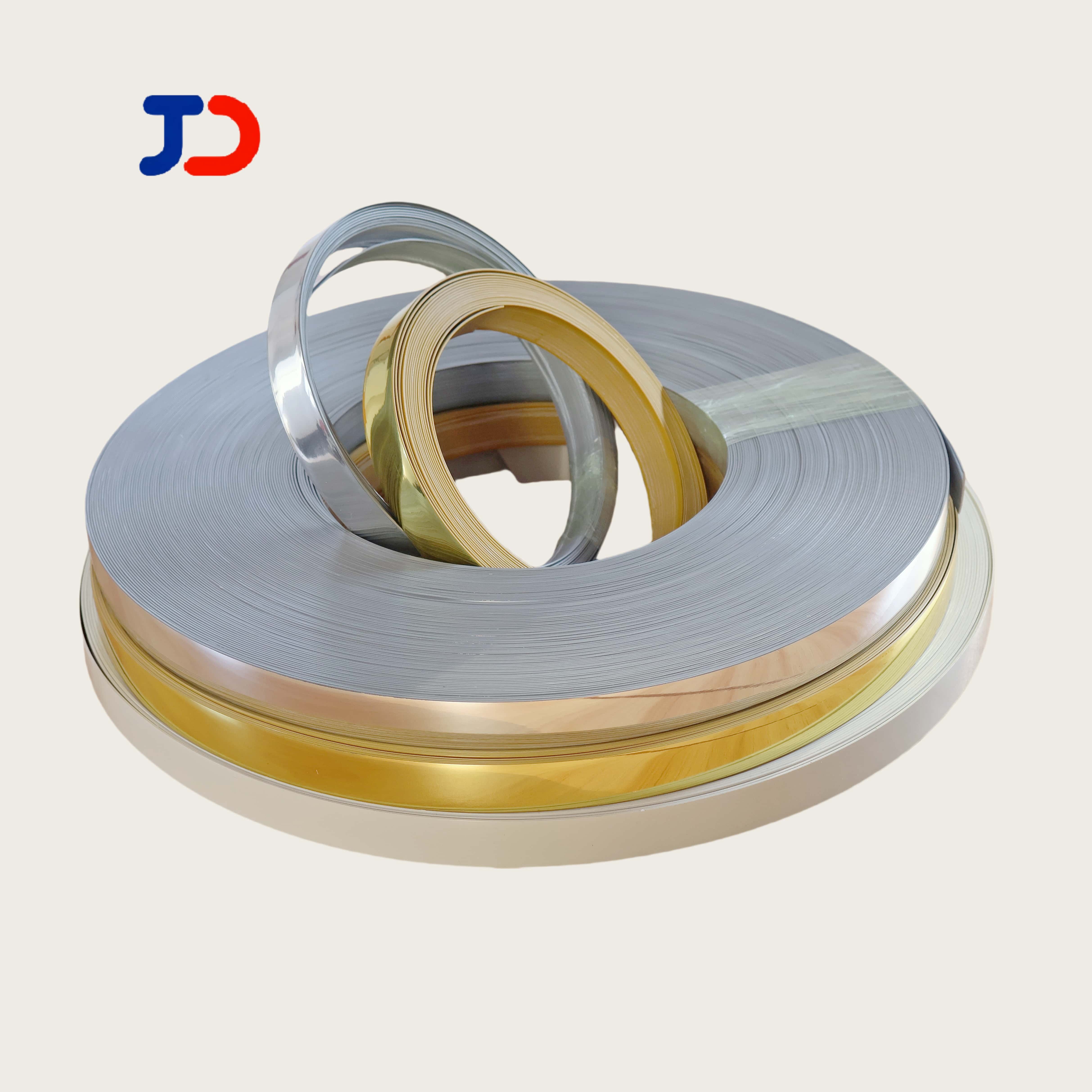 Hot Sale PVC T Profile Edge Banding Gold Strip Decoration Trim for Door Car Sofa Made From Durable Wood ABS Acrylic Material