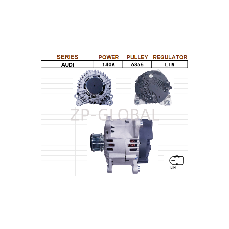 In China Alternator 12v Low Rpm 03L903023/03L903023A for Audi A1/A3/Q3 1.6T/2.0T