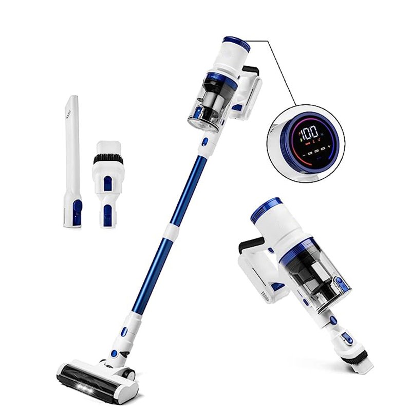 V10 Style Handheld Home Cyclonic Rechargeable Vacuum Cleaner Battery Powered LED Screen Auto Speed Adjustable Vacuum Cleaner