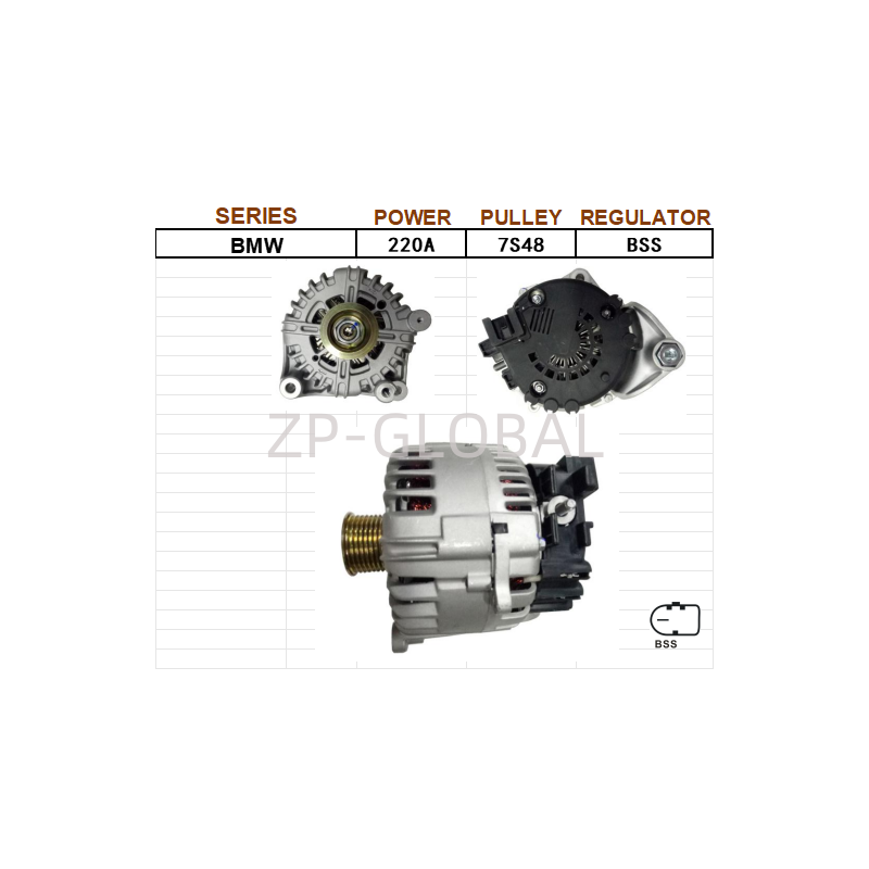 Car Motor Alternator Regulator 12317533469 for BMW X5 3.0/4.8