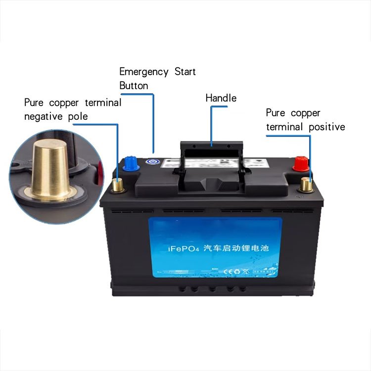 High Cycle Jump Start Battery 12v 100ah 150Ah 200ah Smart Solar Battery Lifepo4 Lithium Batterie Pack for Electric Power Systems