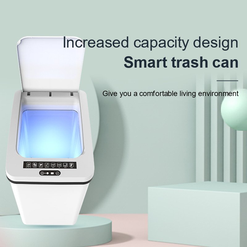 30L High Capacity Smart Touchless Sensor Bin Automatic Waste Bin Trash Can Auto Sensor Garbage Bin