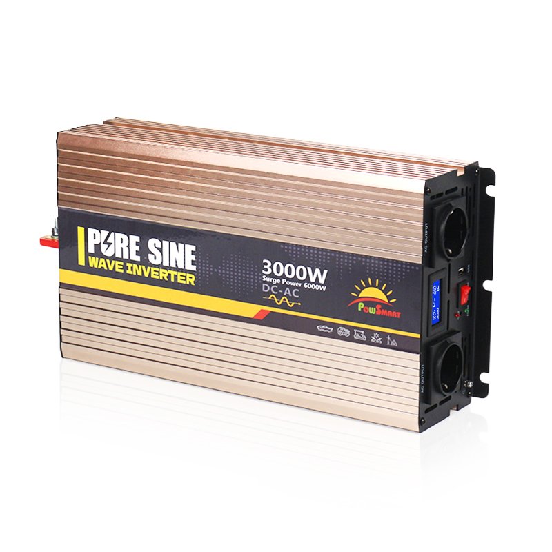 3000W/3kw Pure Sine Wave Inverter Car Battery Power With 110v-240v Output And 12v-48v Input Single Output Type