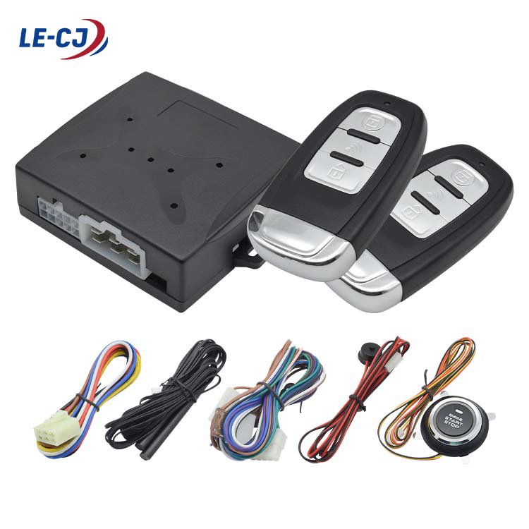 Hot Sell Start Button Engine Keyless Entry System Push Button Starter Stop Auto Universal Car Alarm