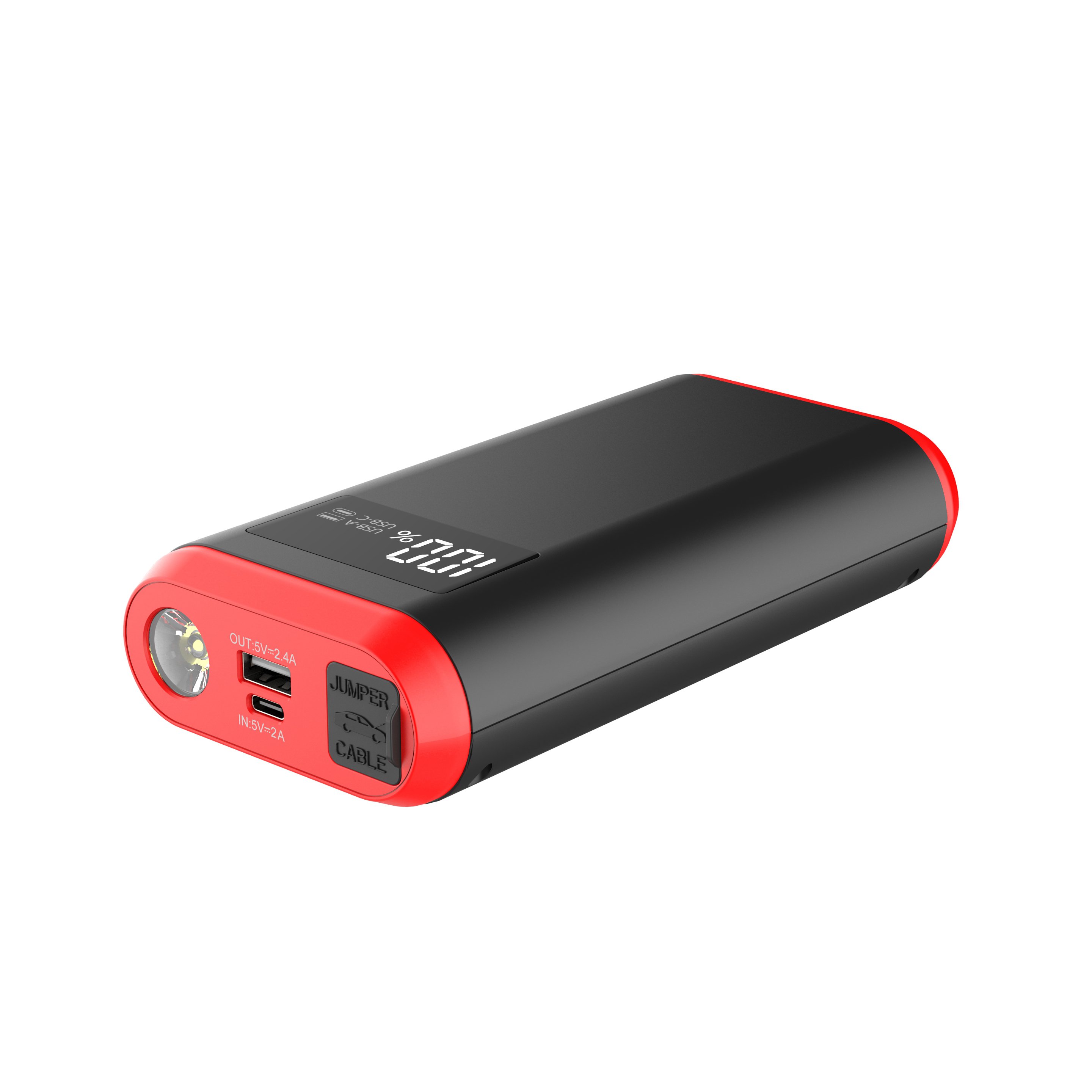 Multifunctional Car Battery Jump Starter 1500A Power Bank Portable Air Pump for Tireswith Digital Display & Emergency Tools