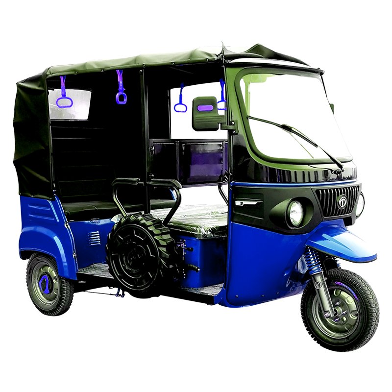 Three Wheel Electric Tricycles with Passenger Seat Factory Direct Tuk Tuk Battery Powered Auto Rickshaw