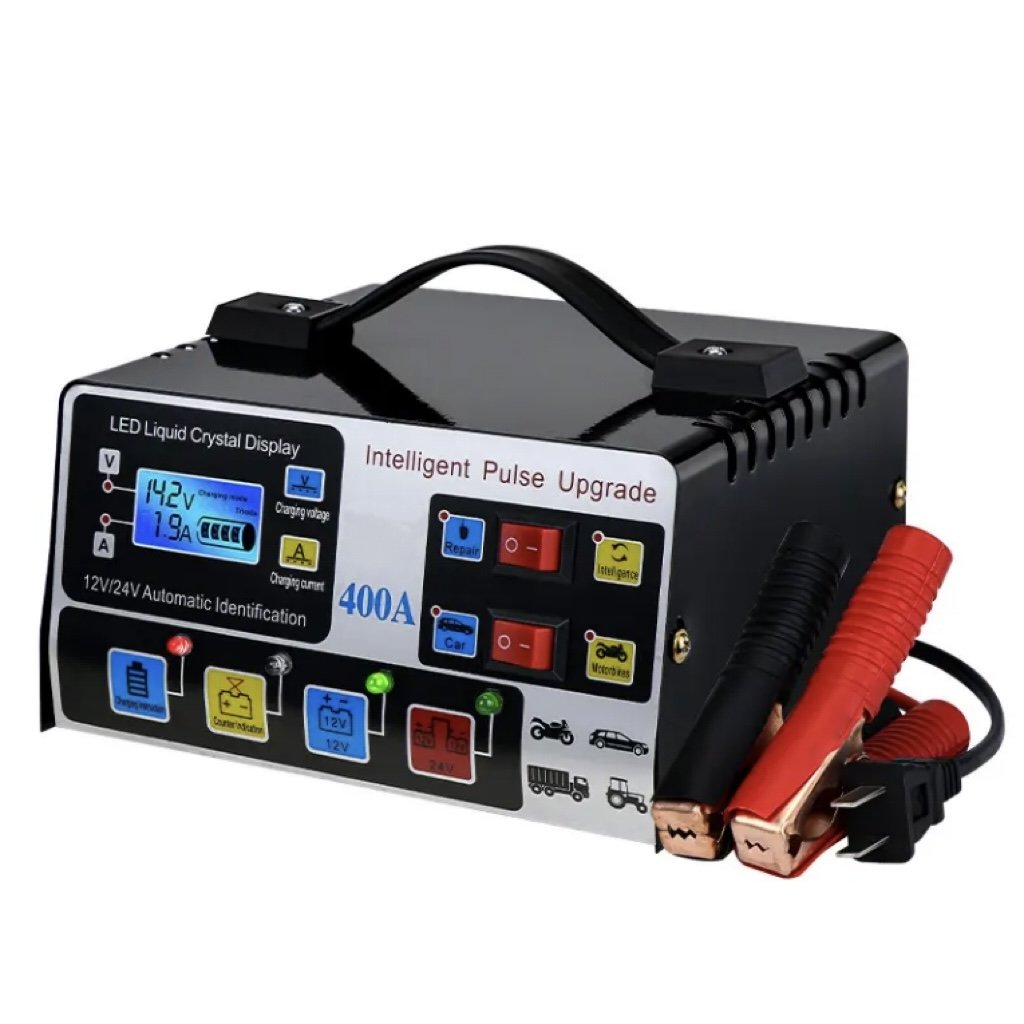 12V24V High Power Full Self-stop Battery Chargers Intelligent Repair Universal Auto Motorcycle Rapid Battery Charger 220W