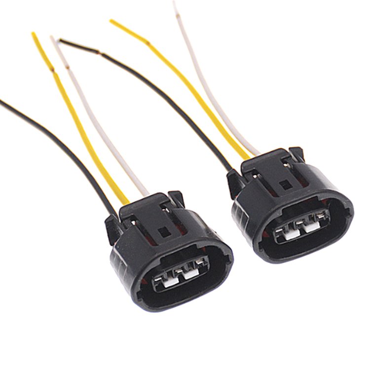3 Pin Female Generator Alternator Regulator Connectors Plug Electrical Wire Cables for EX35 G35 Cars 6189-0443 90980-11349