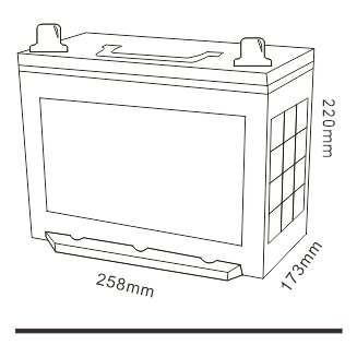 Top Quality 450 50Ah Jis Car Battery Japan for Engineering Vehicles