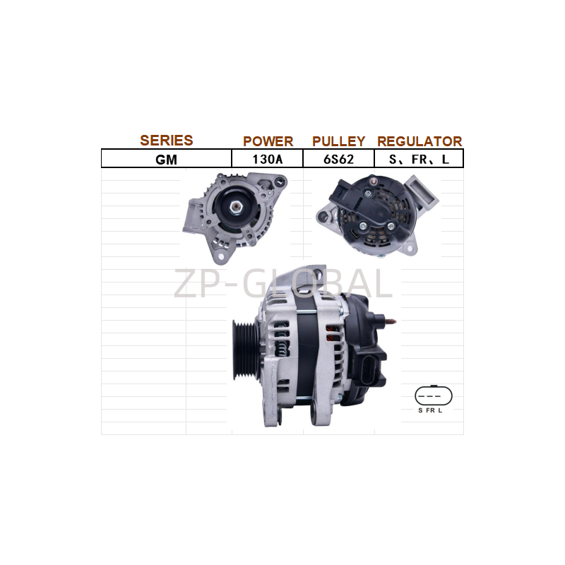 Ac Regulateur Car Alternator 25697765 for Cadillac 4.6 2001/2005