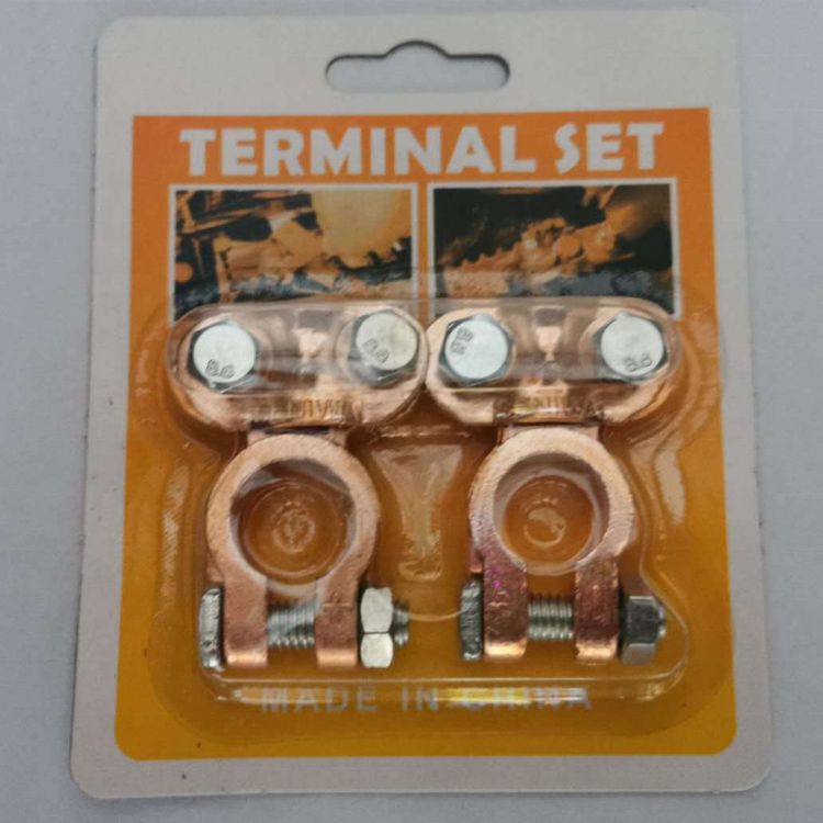 Auto Battery Terminal Clamp Connector Copper Plated Aluminum Universal Size Hole Positive &Negative Car Battery Terminal