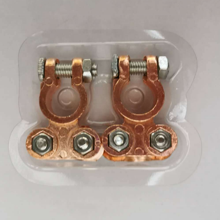 Auto Battery Terminal Clamp Connector Copper Plated Aluminum Universal Size Hole Positive &Negative Car Battery Terminal