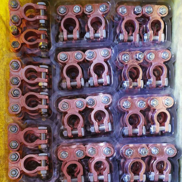 Auto Battery Terminal Clamp Connector Copper Plated Aluminum Universal Size Hole Positive &Negative Car Battery Terminal
