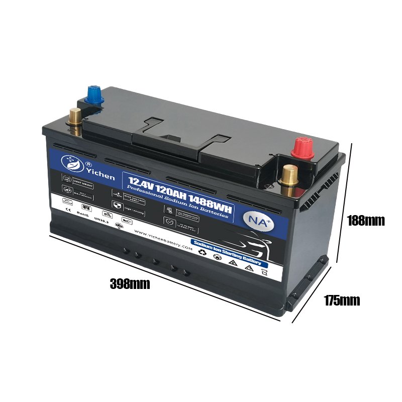 Long Life Car TRUCK Automotive Starting Start-stop Rechargeable 12v 120ah CCA2100 8 Year Lifetime Sodium-ion Auto Battery