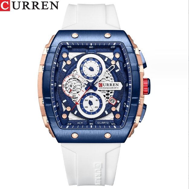 8442 Men's Watch Six Pin Quartz Tape Men's Watch Fashion Sports Men's Watch