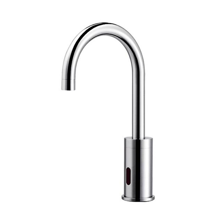 Modern Automatic Sensing Brass Bathroom Sink Faucet Low Price Contactless Wash Basin Faucet Battery Plug Power Kitchen Use