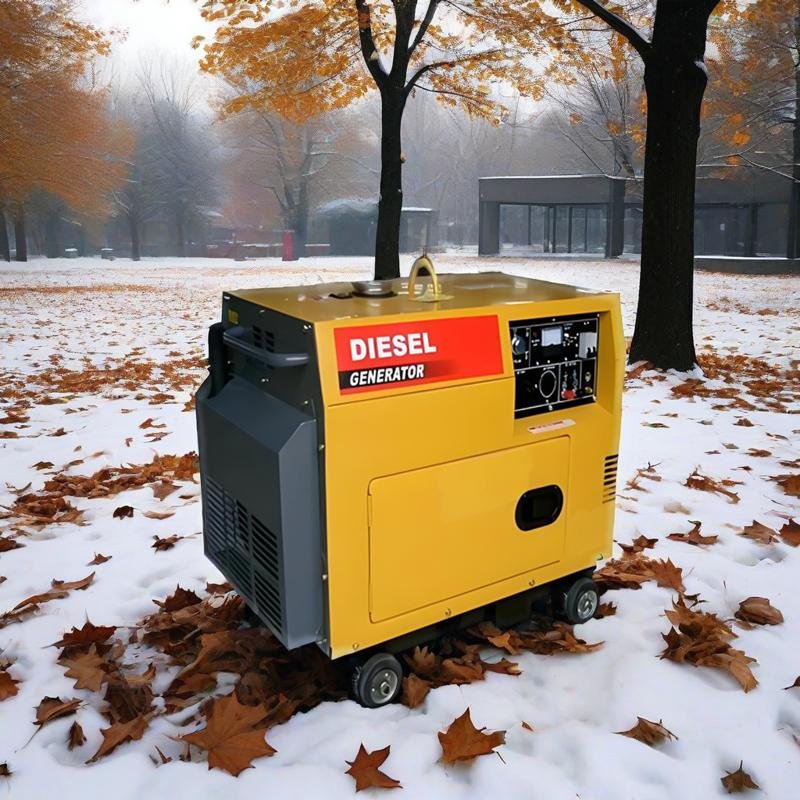Construction Temporary Power Solutions Silent Diesel Generator Unit Three-Phase Heavy Machinery Support Low Portable Standby