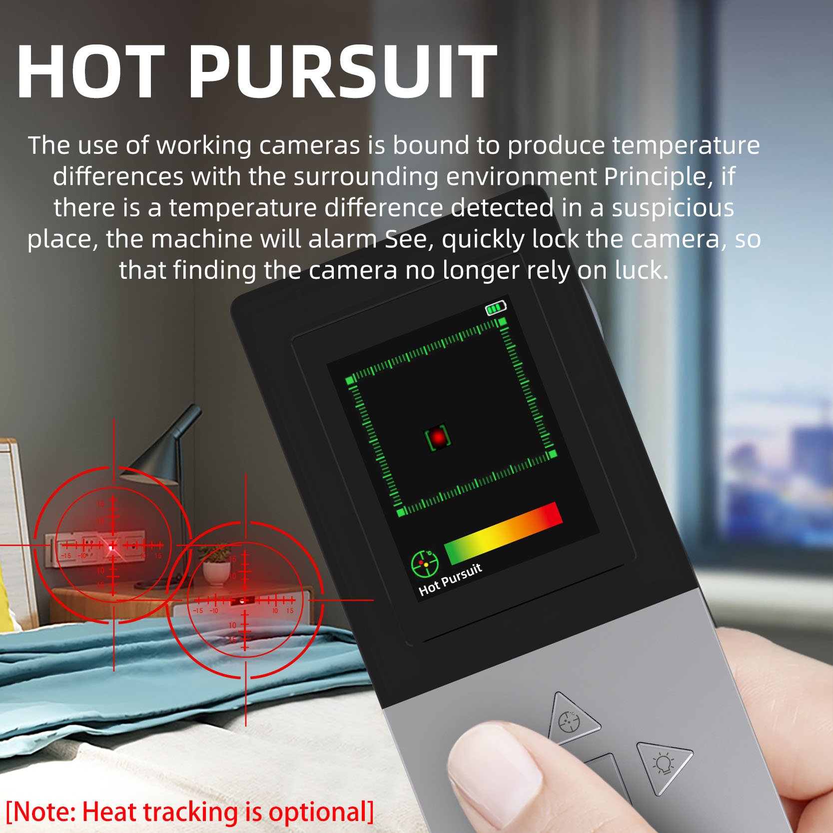 AI Auto Scanner Hidden Camera GPS Tracker Anti Spy Bug Detector Electronic Sweeper RF Signal Detector Wireless Signal Scanner