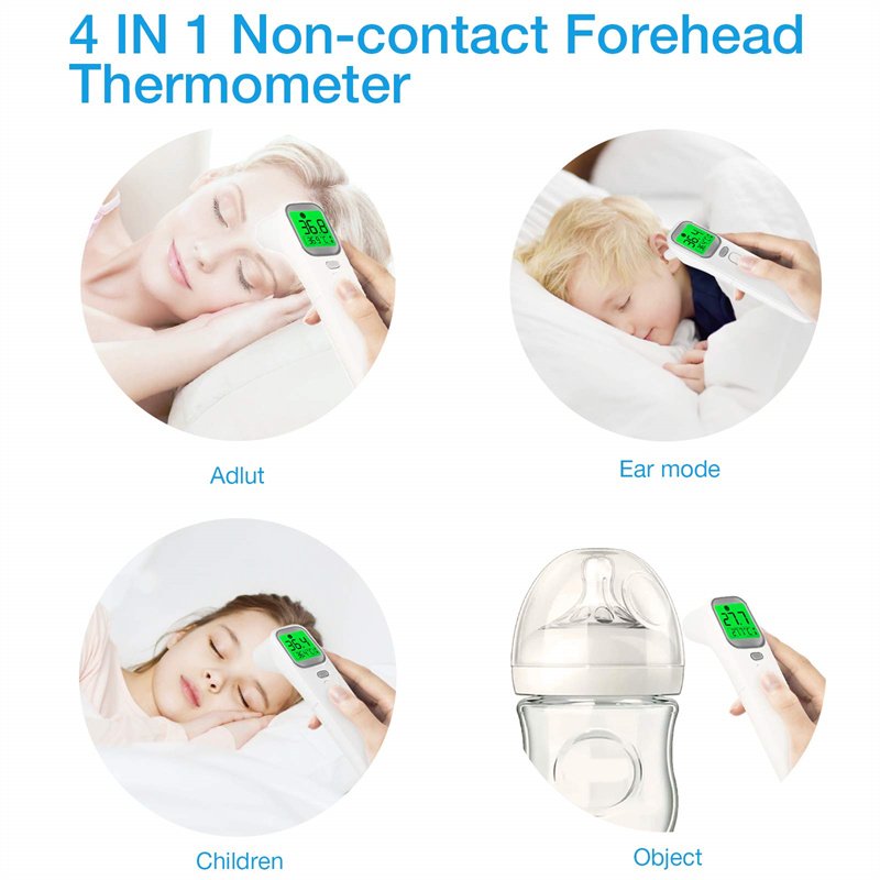 Digital Non-Contact Forehead Ear Thermometer Electric Infrared Auto Thermometer Forehead Ear Infrarouge Electric Termometro