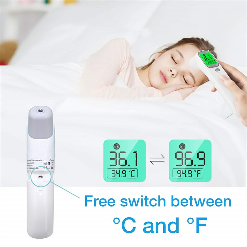 Digital Non-Contact Forehead Ear Thermometer Electric Infrared Auto Thermometer Forehead Ear Infrarouge Electric Termometro