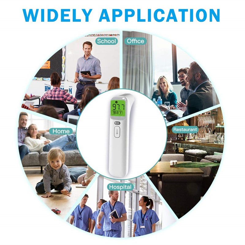 Digital Non-Contact Forehead Ear Thermometer Electric Infrared Auto Thermometer Forehead Ear Infrarouge Electric Termometro