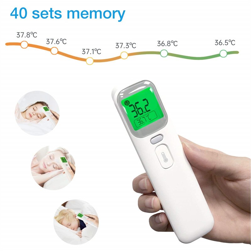 Digital Non-Contact Forehead Ear Thermometer Electric Infrared Auto Thermometer Forehead Ear Infrarouge Electric Termometro