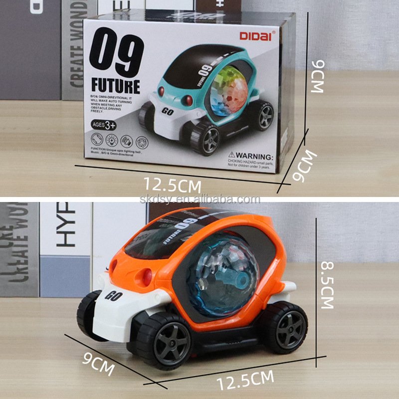 Children's Electric Toy Car Flashing Music Cartoon Toy Car Universal Light Toy Without Battery Plastic Material for Boys