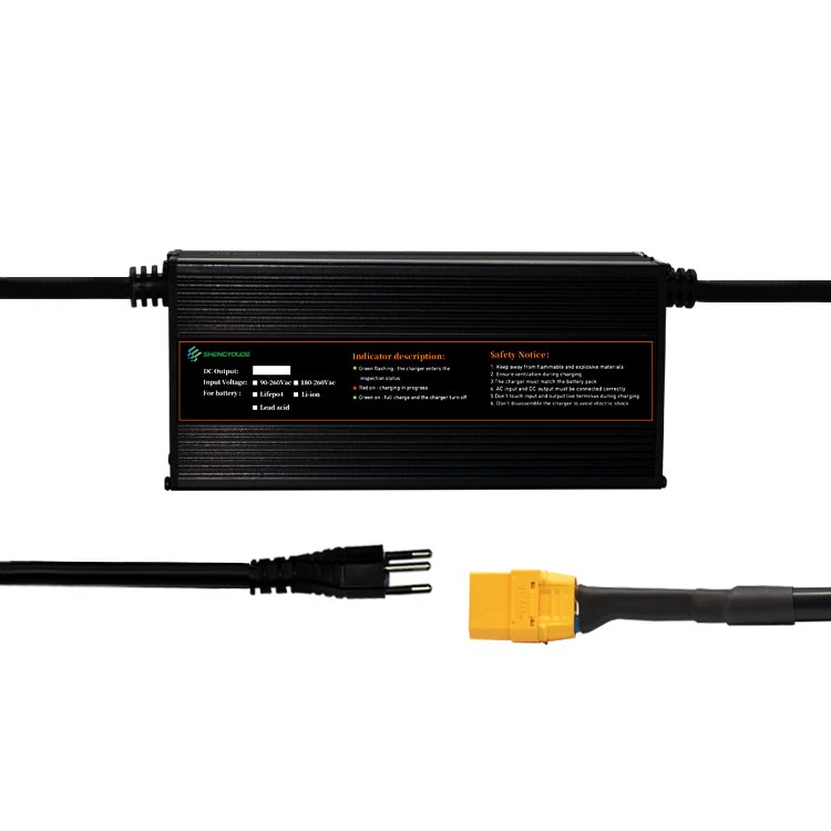 High Quality 12V 24V 36V 48V 60V 72V 84V 96V Battery Charger 12-30A Lithium Chargers Electric Ricksha LiFePO4 Charger